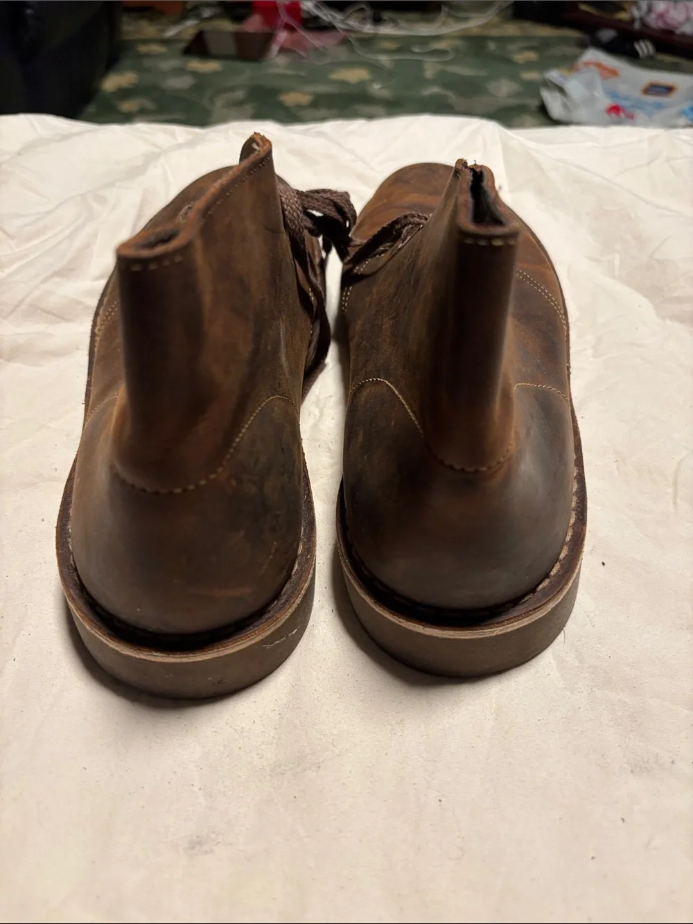 Clarks Men's Dark Brown Leather Chukka Boots